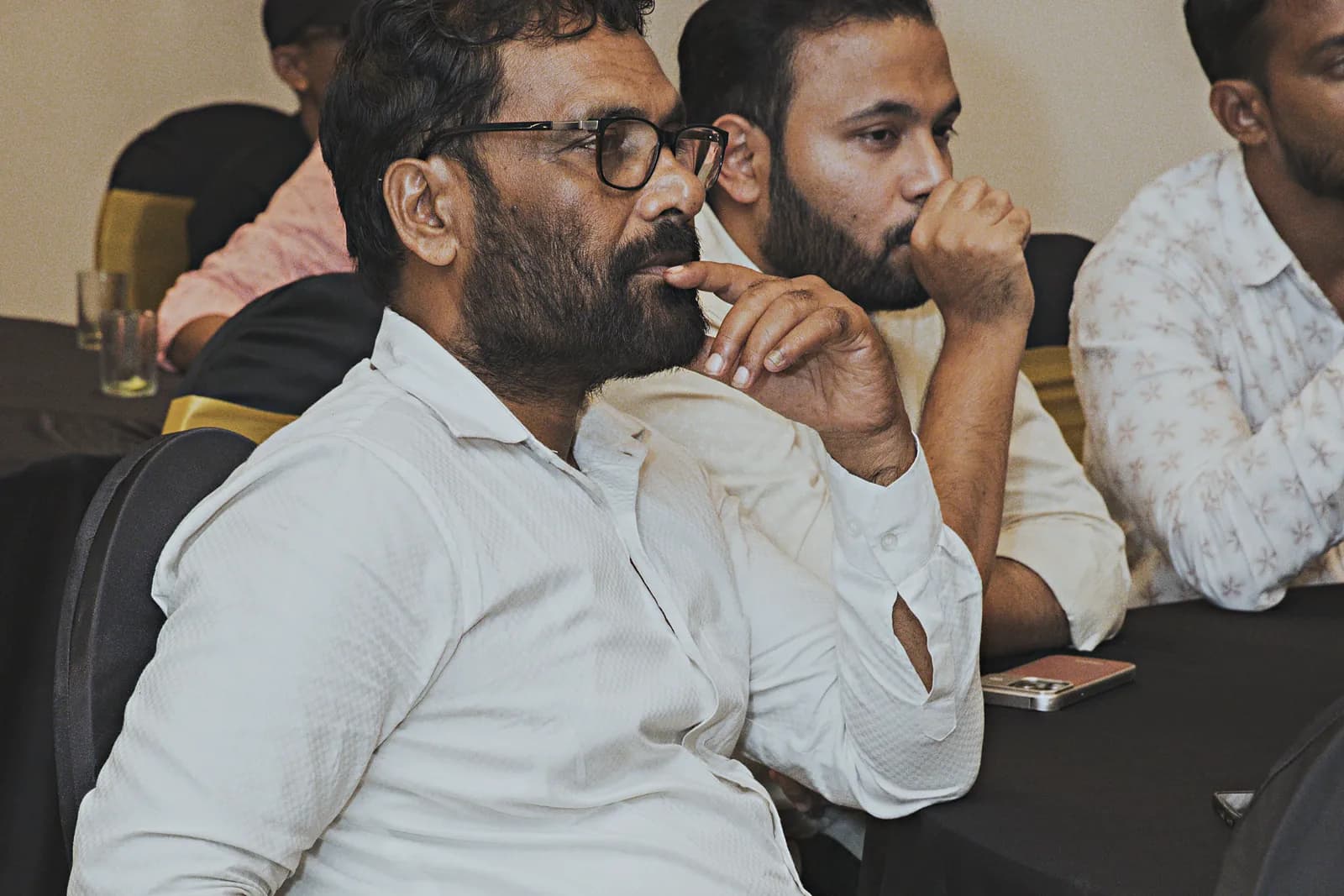 Delegates listening closely during a session at the HiBizz workshop venue in Goa