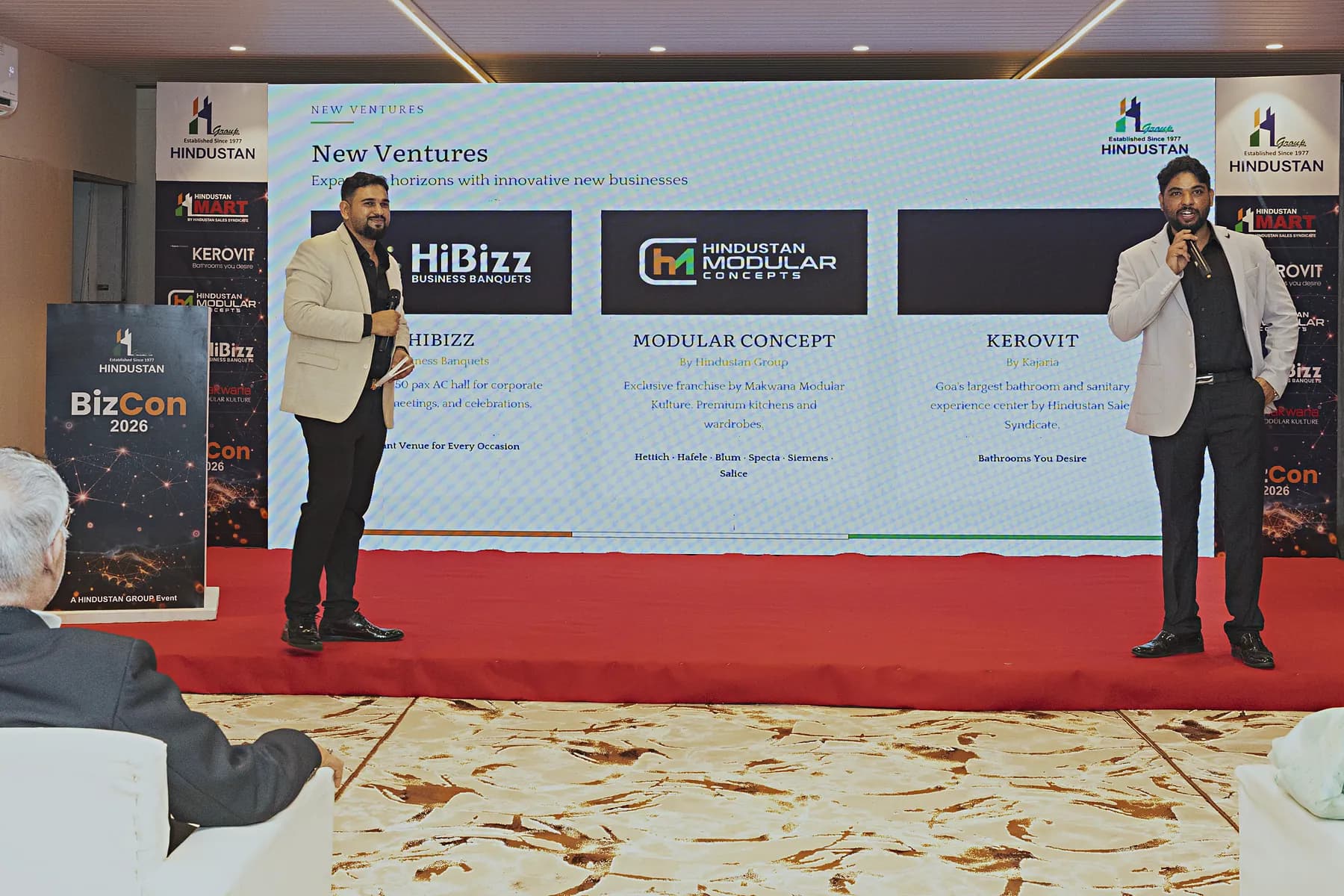 HiBizz announced alongside sister ventures on the main screen at its Goa launch